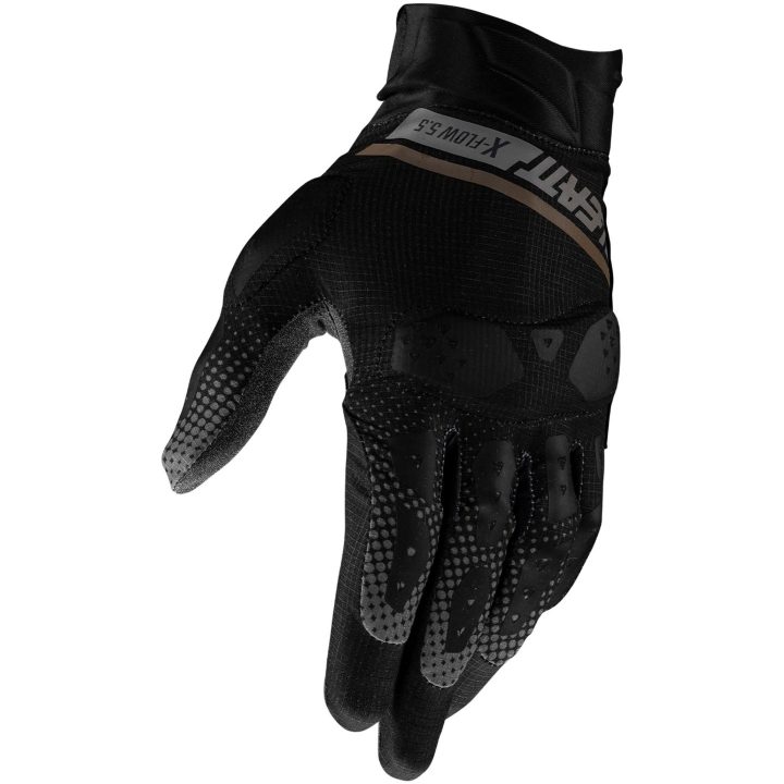 MC-Handsker ADV X-Flow 5.5 Short Sort/Grå Leatt M / EU8 / US9 – billede 3
