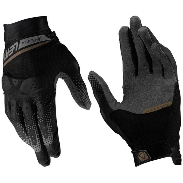 MC-Handsker ADV X-Flow 5.5 Short Sort/Grå Leatt M / EU8 / US9 – billede 6