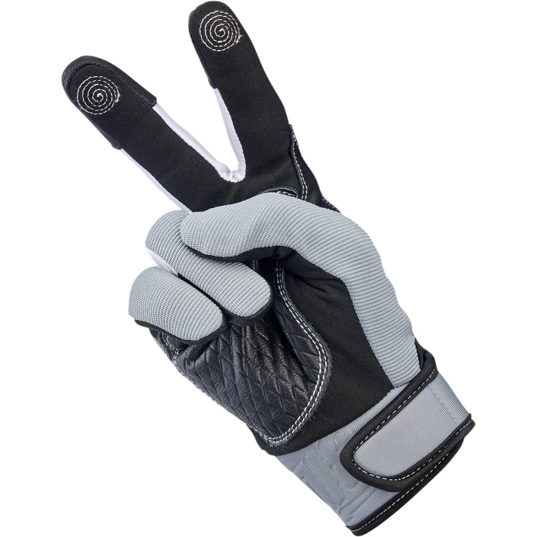MC-Handsker Baja Sort/Grå BILTWELL XS – billede 7