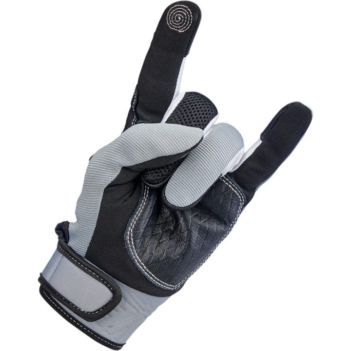 MC-Handsker Baja Sort/Grå BILTWELL XS – billede 5