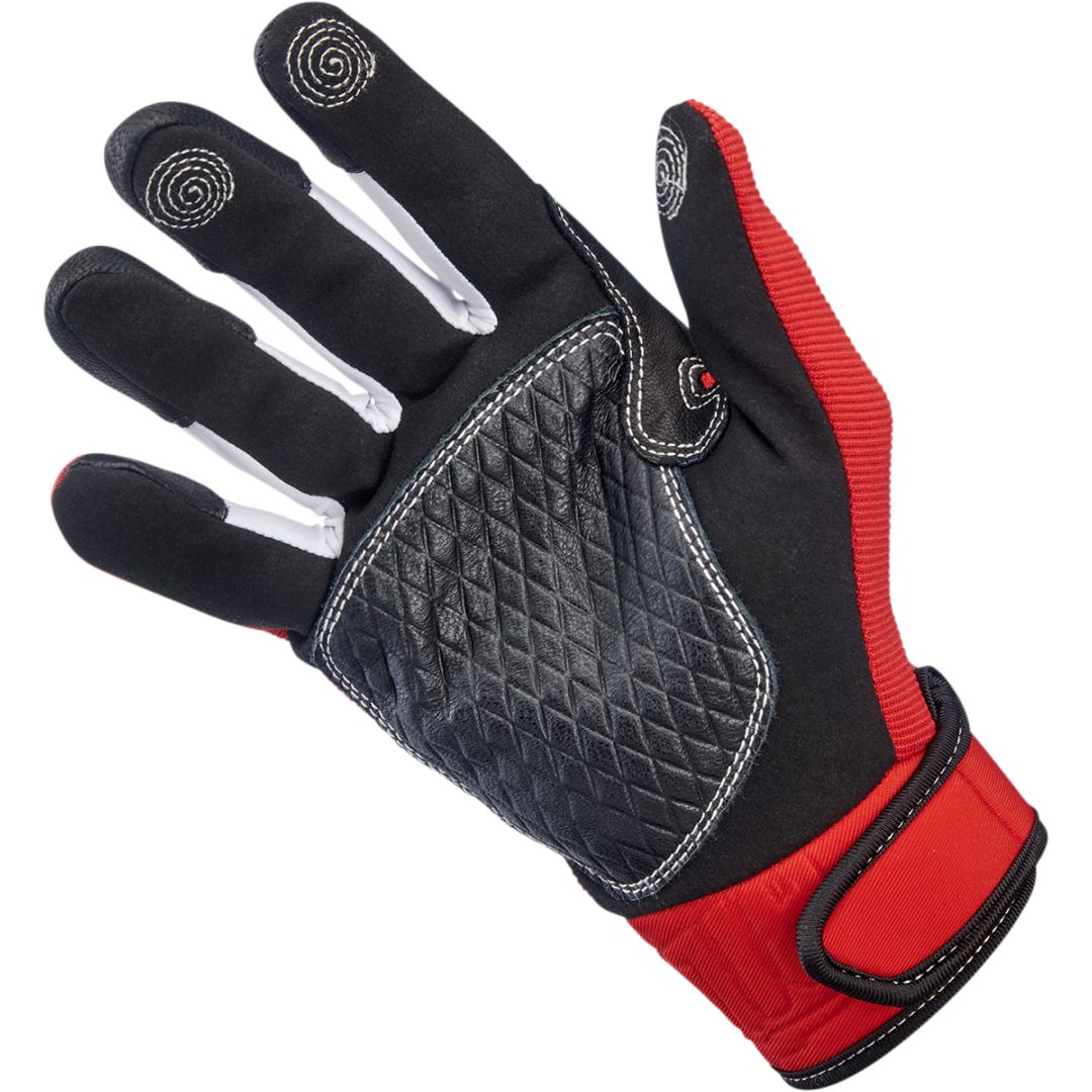 MC-Handsker Baja Sort/Rød BILTWELL XS – billede 3