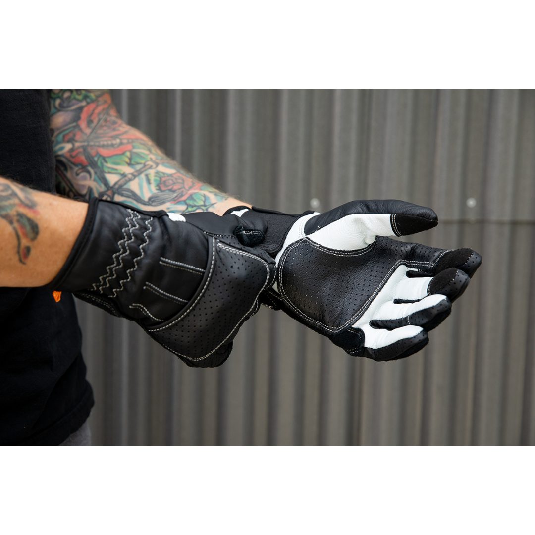MC-Handsker Borrego Sort/Grå BILTWELL XS – billede 9