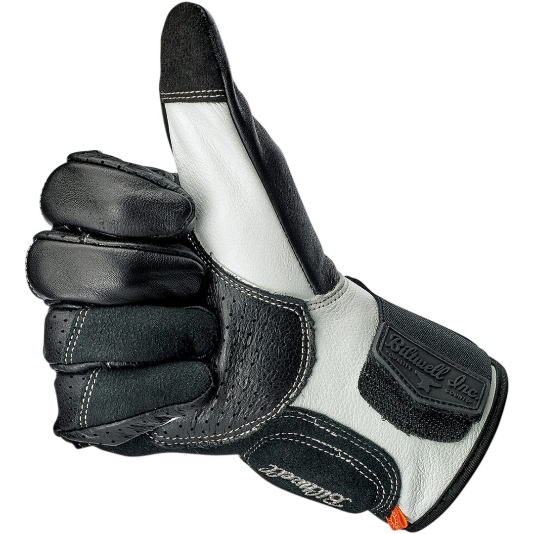 MC-Handsker Borrego Sort/Grå BILTWELL XS – billede 5