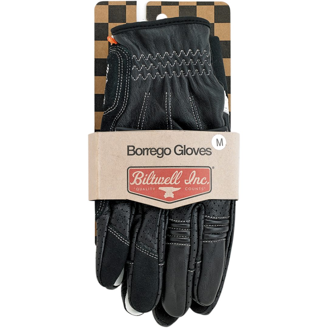 MC-Handsker Borrego Sort/Grå BILTWELL XS – billede 2