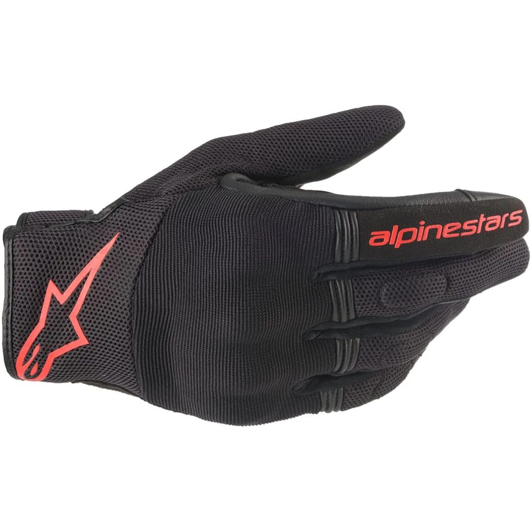 MC-handsker Copper Sort/fluorescerende Rød ALPINESTARS Small