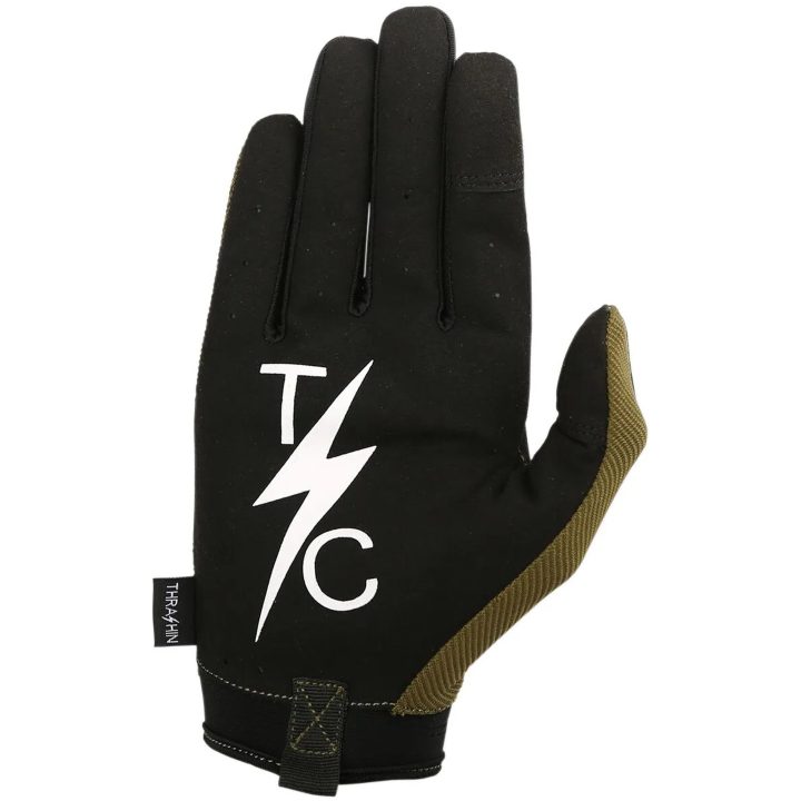 MC-Handsker Covert Kort Olivengrøn THRASHIN SUPPLY CO. Large – billede 2