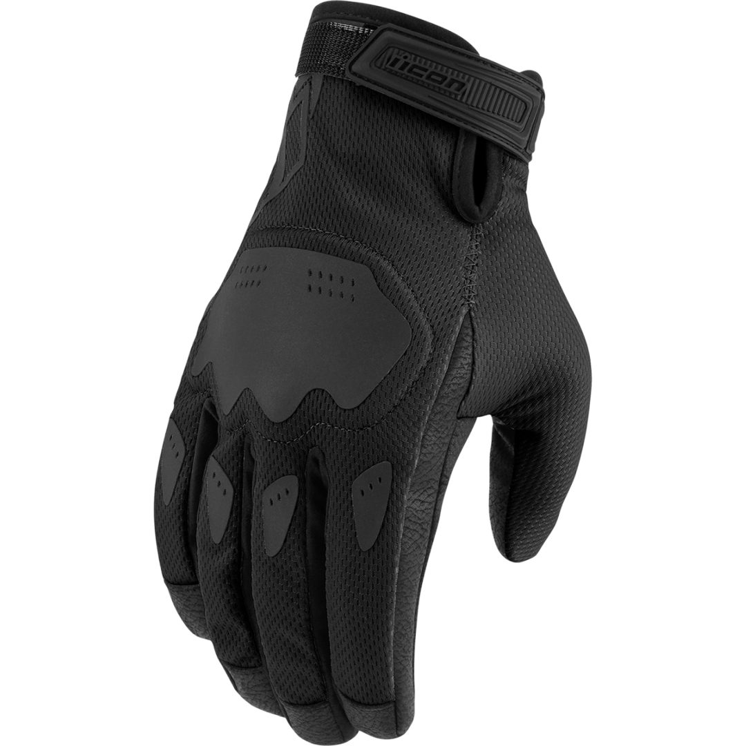 MC-Handsker Dame Hooligan CE Kort Sort ICON XS
