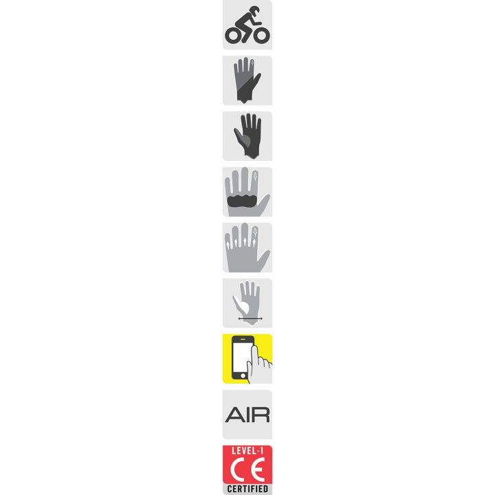 MC-Handsker Dame SMX-1 Air V2 Sort ALPINESTARS Large – billede 2