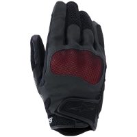 MC-Handsker Dame Stella Mogress Airflow Sort/Mørkerød ALPINESTARS