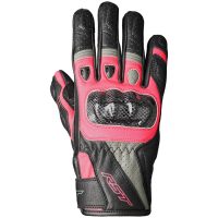 MC-handsker Dame Stunt 3 Læder/tekstil Pink/sort RST