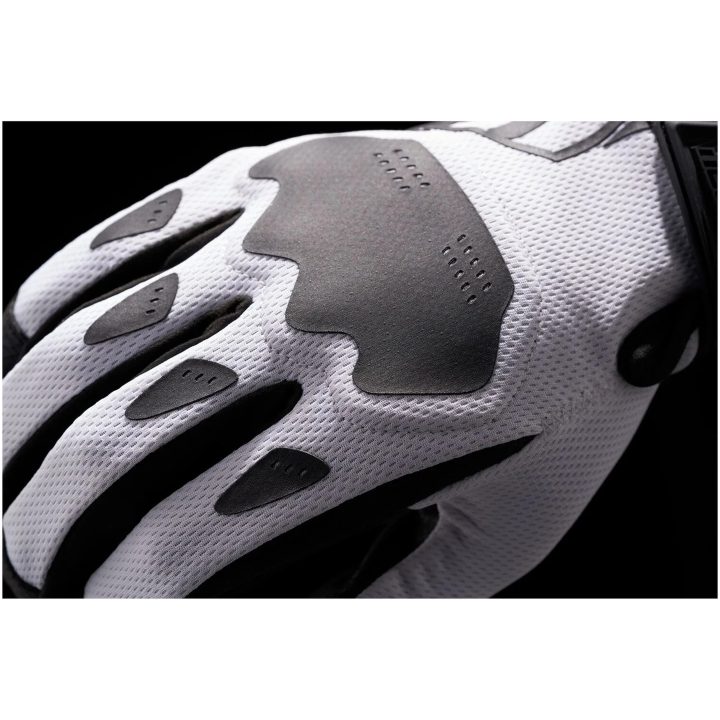 MC-Handsker Hooligan CE Kort Sort/Hvid ICON 3XL – billede 3
