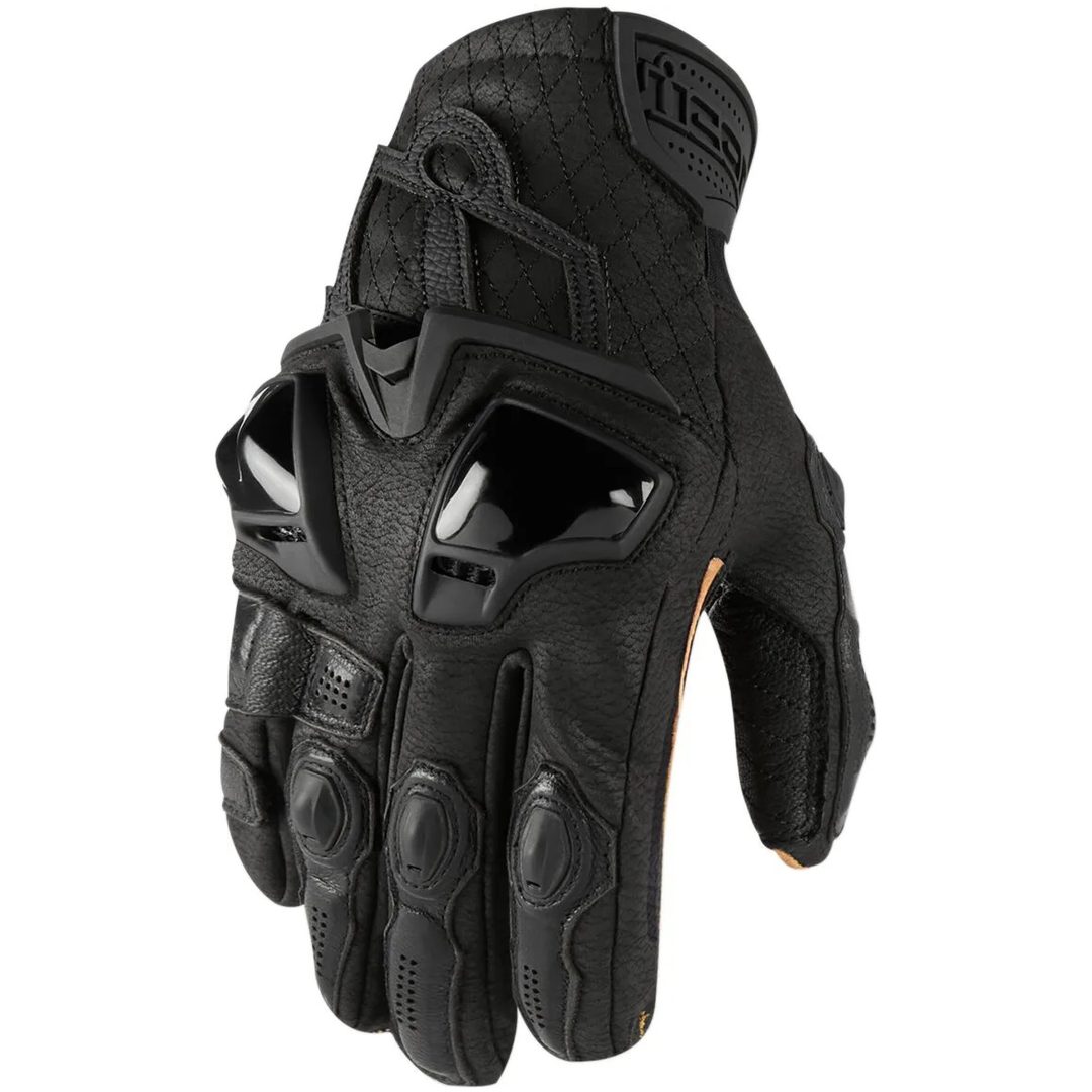 MC-handsker Kort Hypersport Sort ICON Small