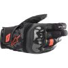 MC-handsker Læder Smx Z Drystar Sort/fluorescerende Rød ALPINESTARS Small – miniature 1