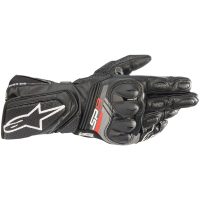 MC-handsker Læder Sp-8 V3 Sort/grå/hvid ALPINESTARS