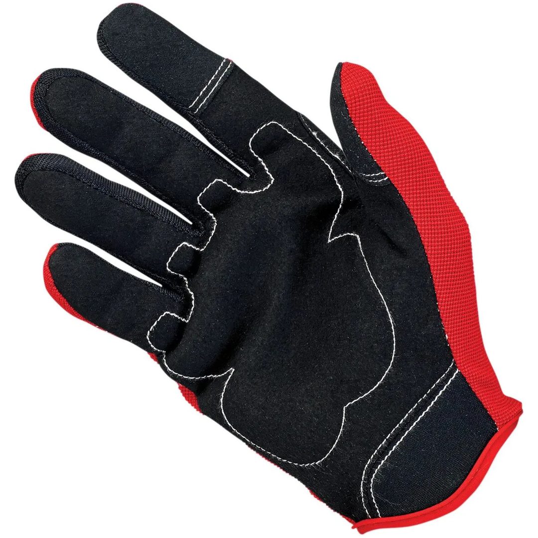 MC-Handsker Moto Kort Rød/Sort BILTWELL XS – billede 2