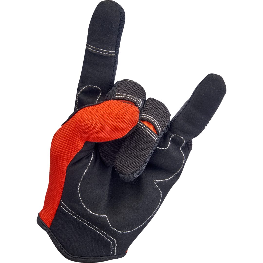MC-handsker Moto Sort/orange BILTWELL Handsker – billede 4