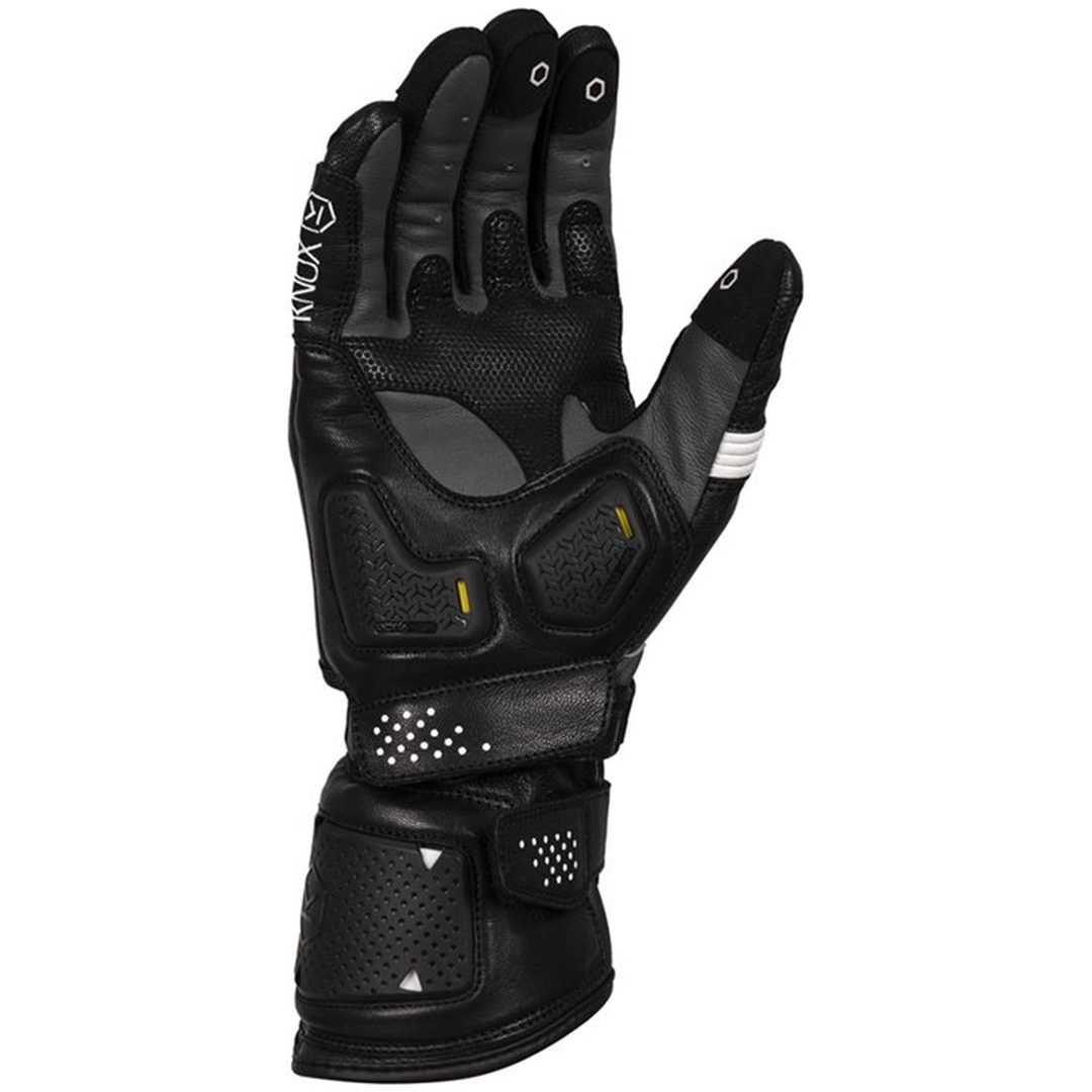 MC-handsker Oulton Mk2 Læder Sort/hvid Knox 3XL – billede 2