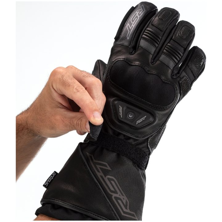 MC-Handsker Paragon 6 Heated/Waterproof CE Læder Sort RST s – billede 8