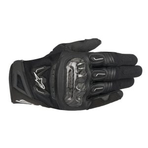 MC-Handsker SMX-2 Air Carbon V2 Sort ALPINESTARS