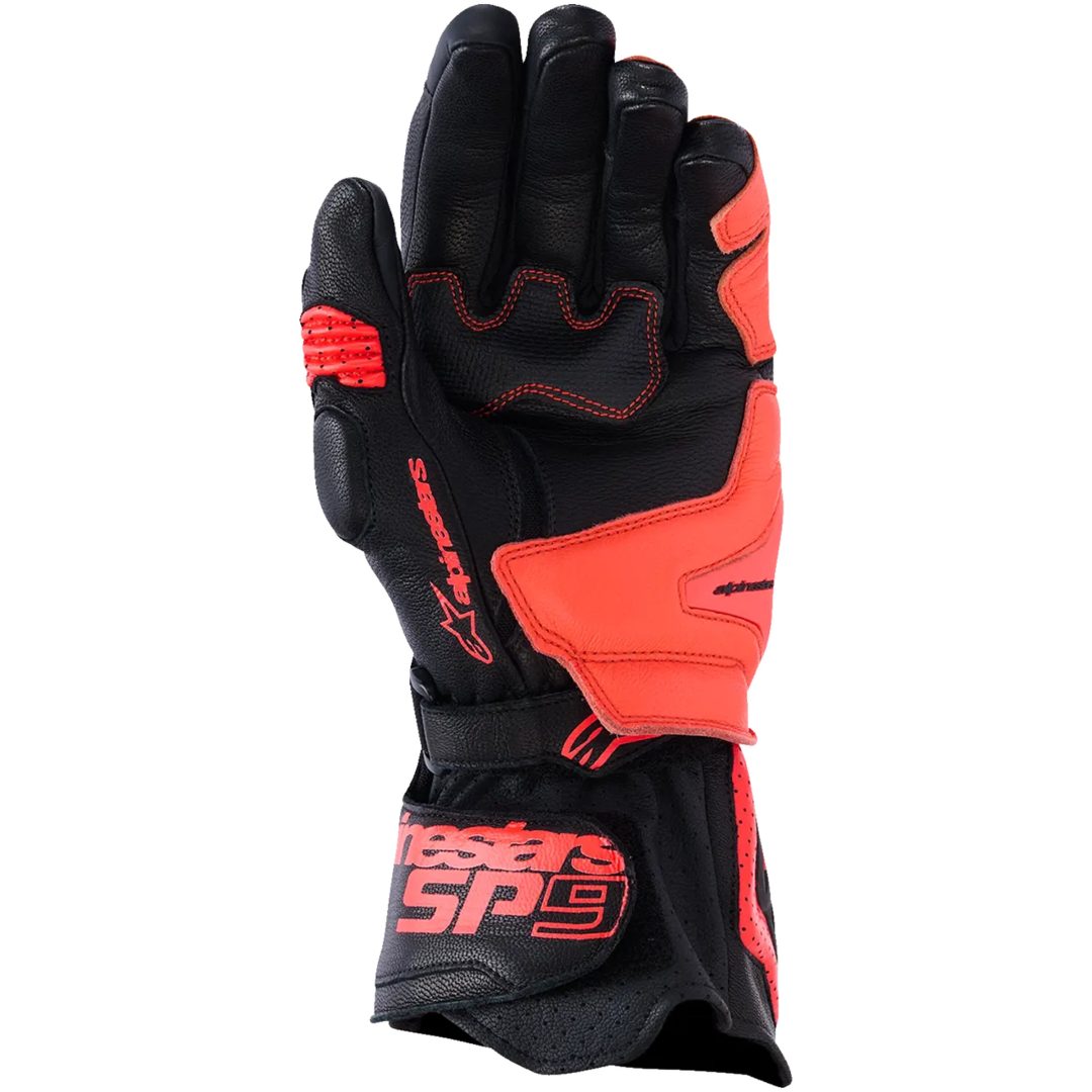 MC-Handsker Sp-9 Sort/Rød ALPINESTARS – billede 2