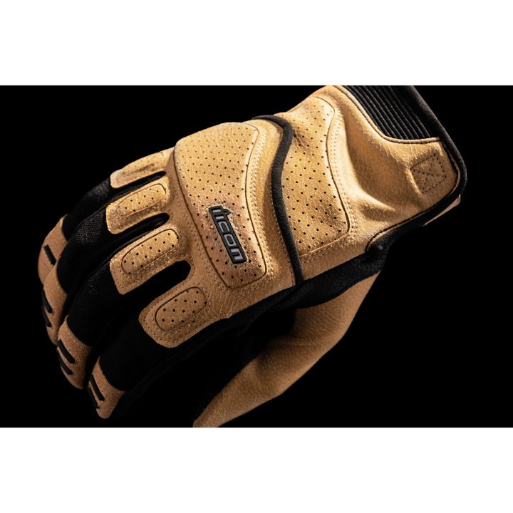 MC-Handsker Superduty3 Kort CE Sort/Brun ICON Small – billede 2