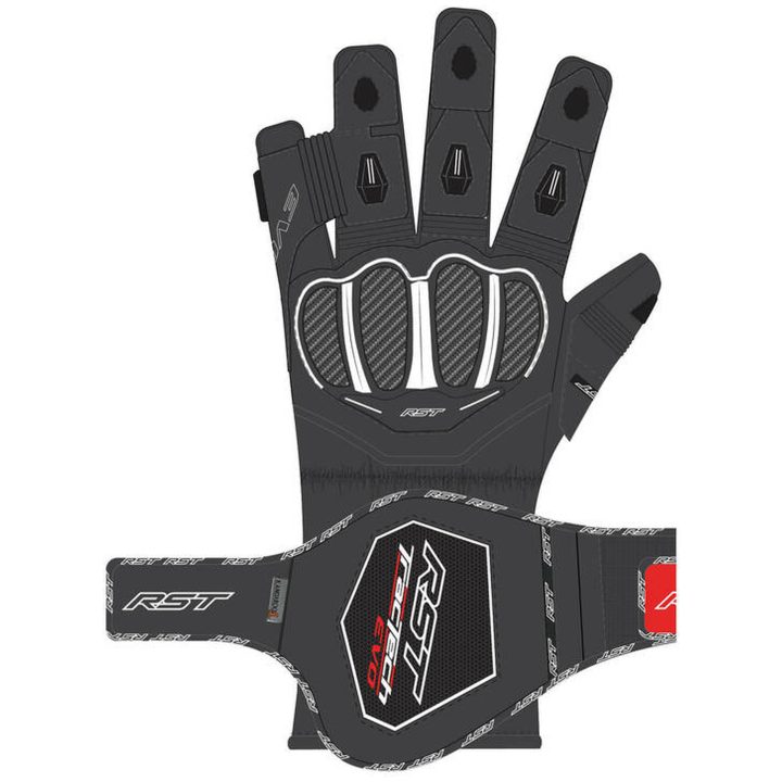 MC-Handsker Tractech EVO 4 CE Læder Sort RST XS – billede 9
