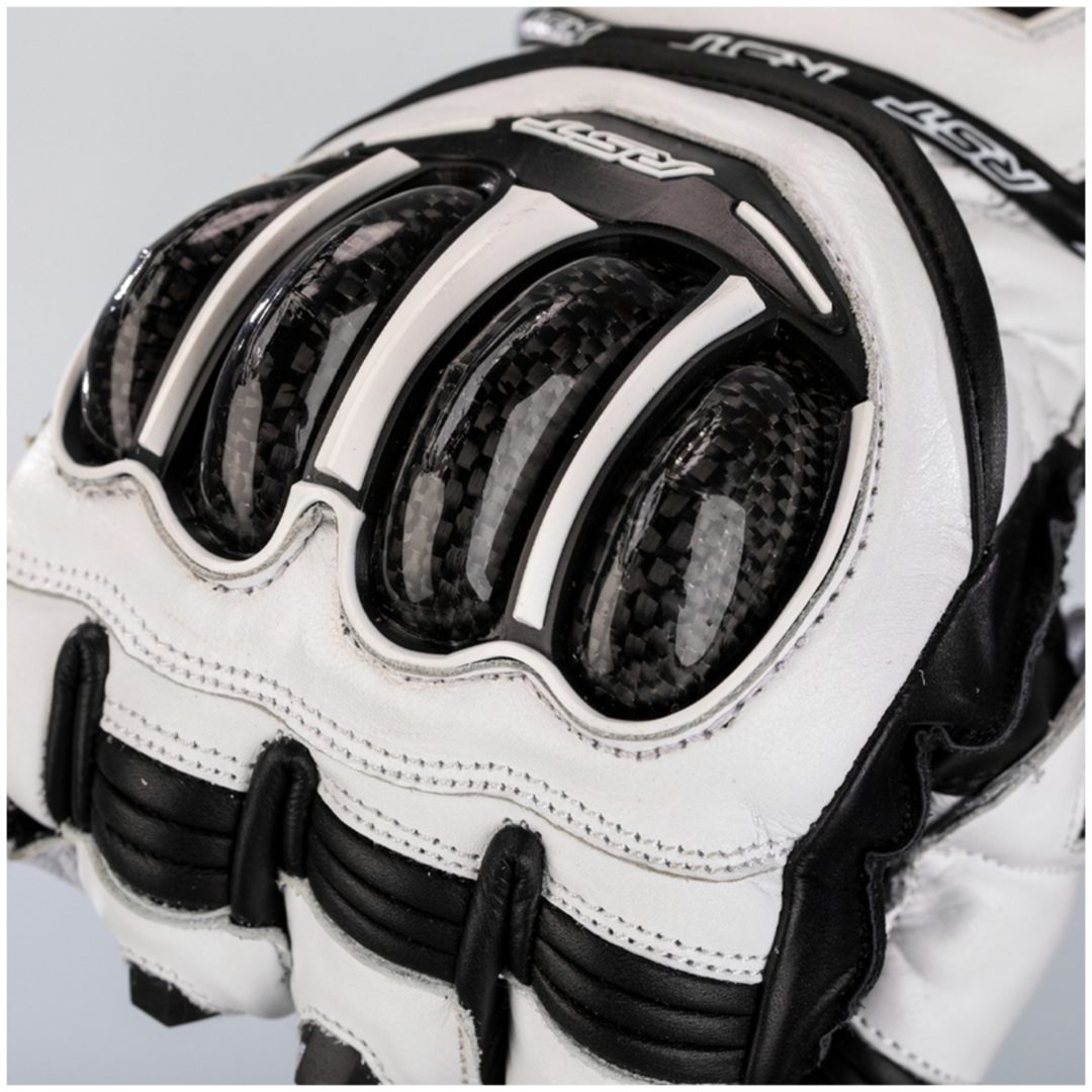 MC-Handsker Tractech EVO 4 CE Læder Sort/Hvid RST XS – billede 6