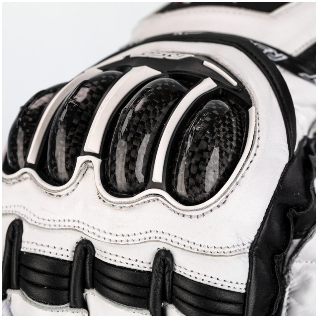 MC-Handsker Tractech EVO 4 CE Læder Sort/Hvid RST XS – billede 2