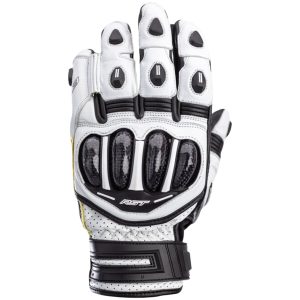 MC-Handsker Tractech EVO 4 Kort CE Læder Sort/Hvid RST