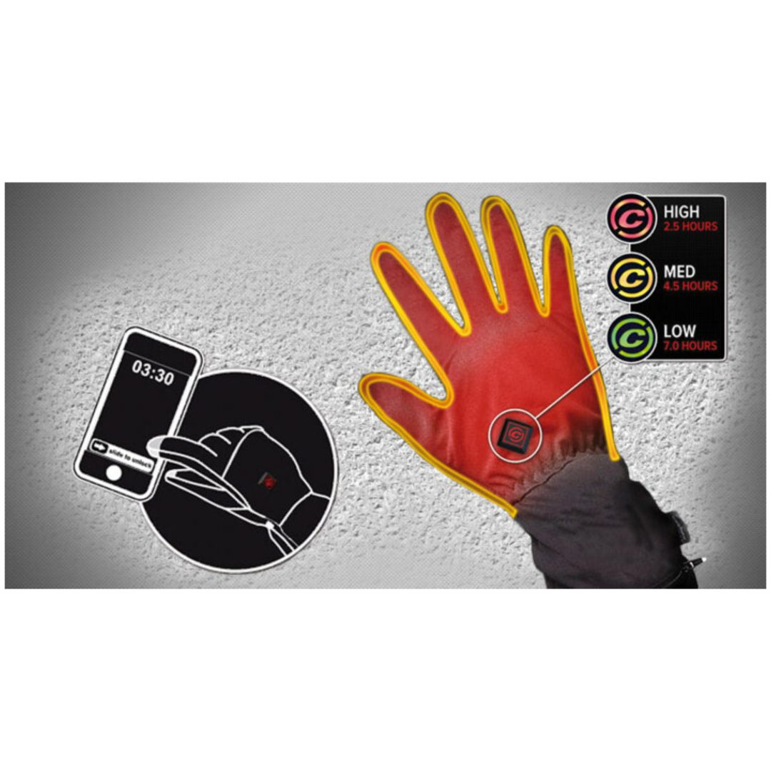MC-Handsker WarmMe Outdoor Sort Capit Medium – billede 2