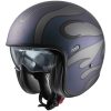 MC-hjelm Åben Vintage Iride Sort Metallic Premier XS – miniature 1