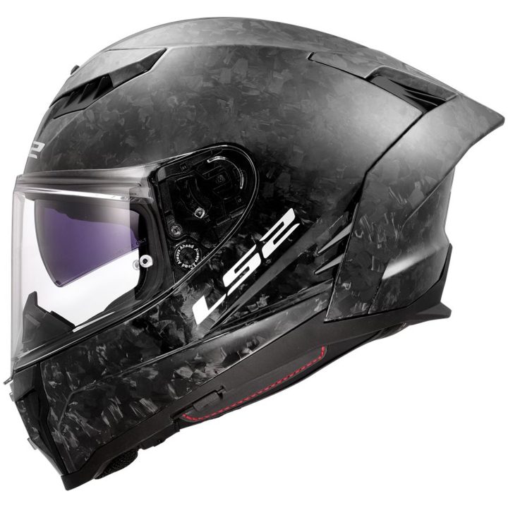 MC-Hjelm FF807 DRAGON CARBON Forged Sort LS2 M – billede 2