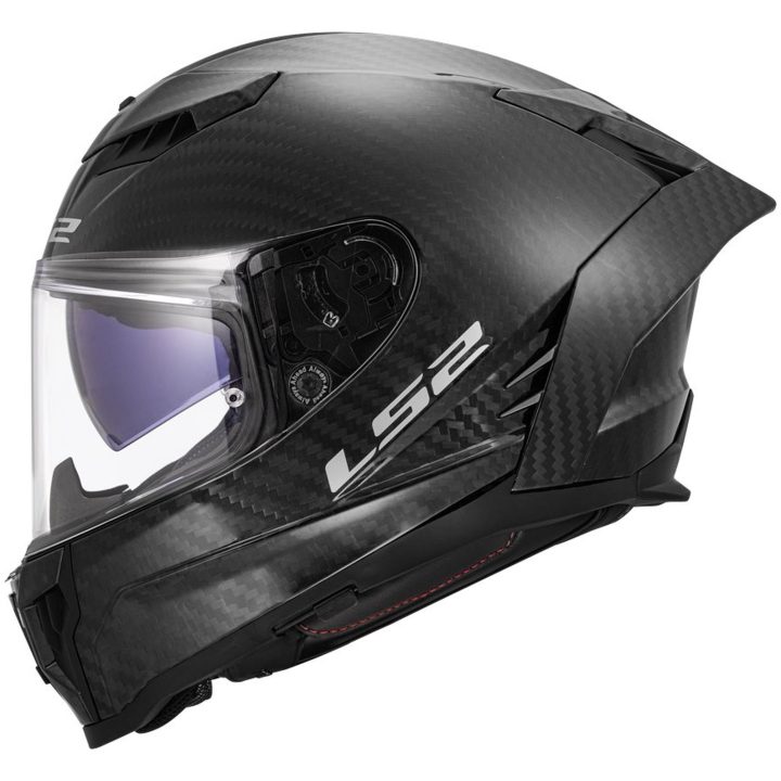 MC-Hjelm FF807 DRAGON CARBON Mat Sort LS2 M – billede 2