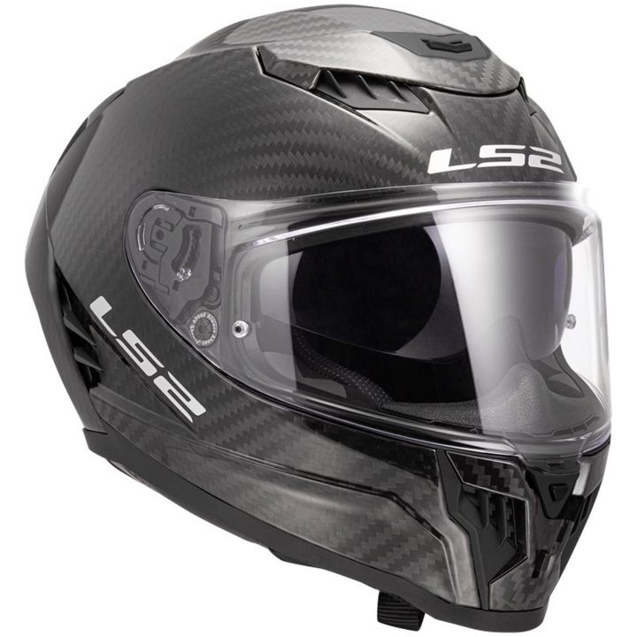 MC-Hjelm FF807 DRAGON CARBON Mat Sort LS2 M – billede 6