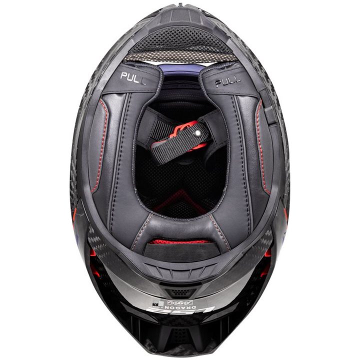 MC-Hjelm FF807 DRAGON CARBON Mat Sort LS2 M – billede 8