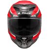 MC-Hjelm FF807 DRAGON Kulfiber Trax Rød/Hvid LS2 M – miniature 5