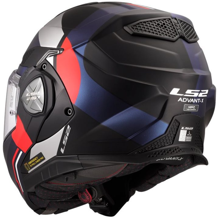 MC-Hjelm FF901 ADVANT X Blå/Rød LS2 L – billede 3