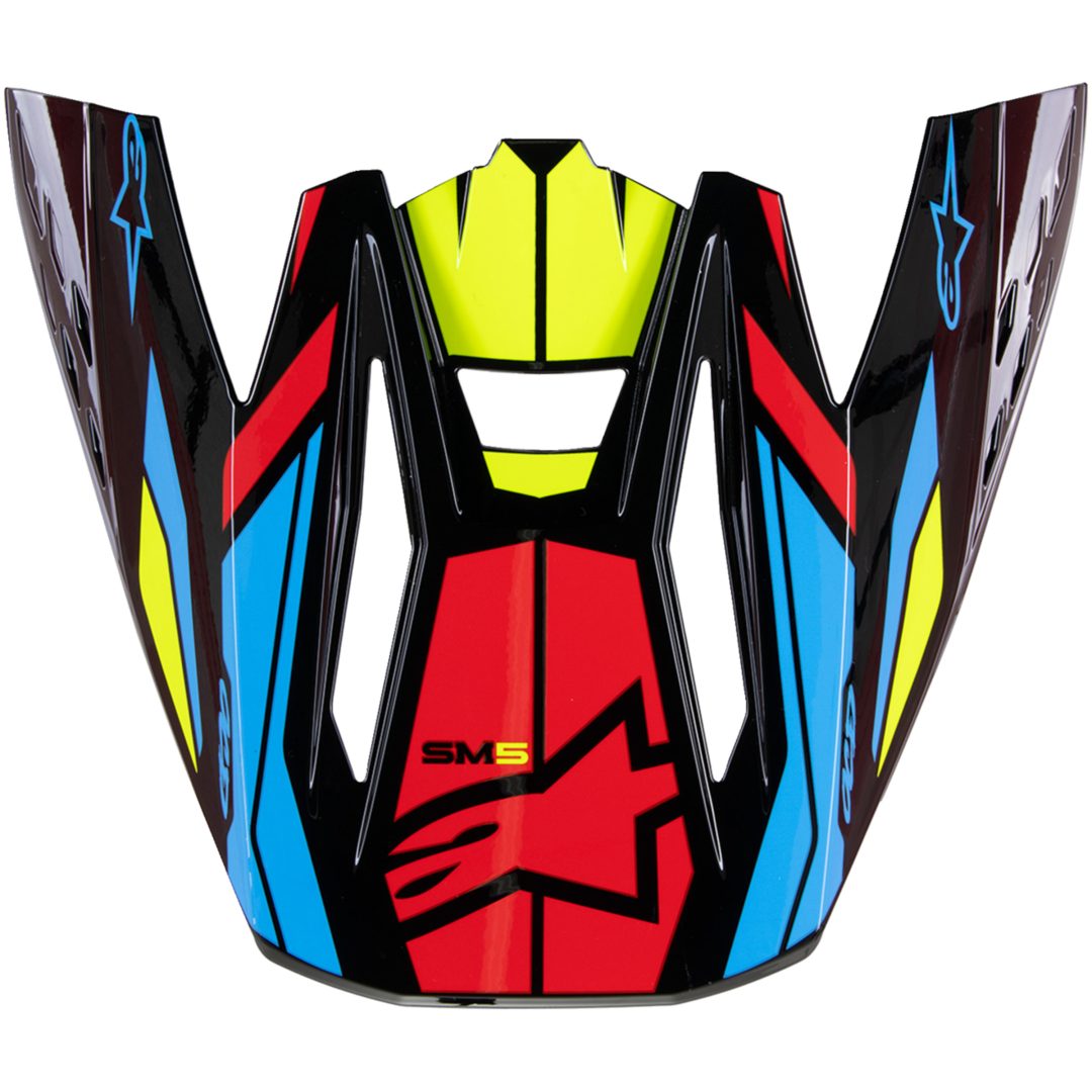 MC-hjelmtilbehør Visir Sm5 Act2 Sort/Gul/Rød ALPINESTARS Sort/Gul/Rød