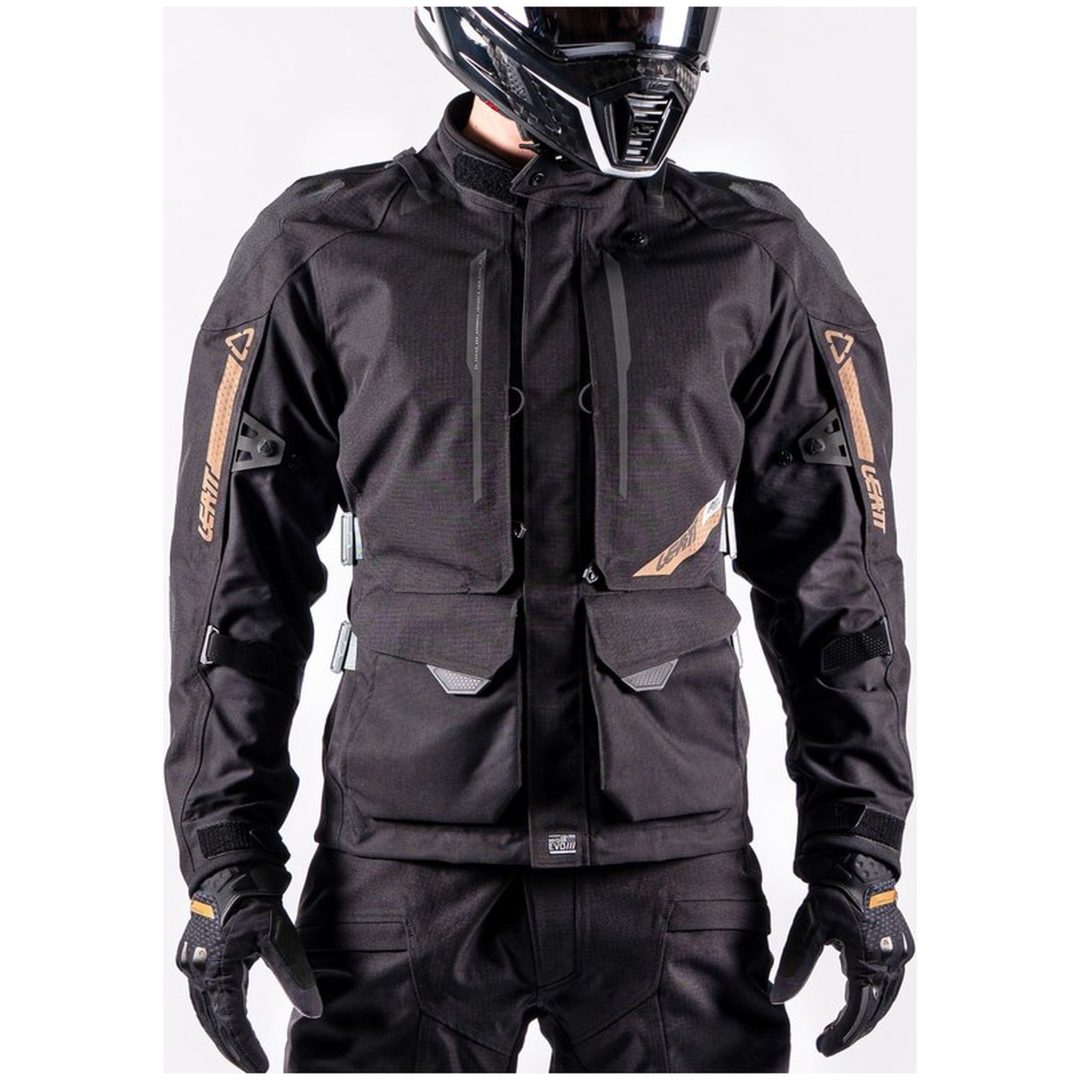 MC-Jakke ADV DriTour 5.5 Sort/Grå Leatt M / US40 / EU50 – billede 13