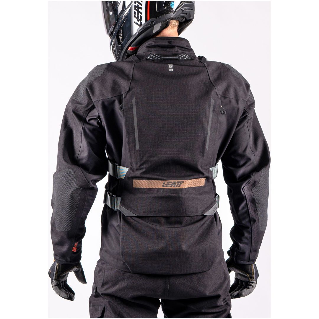 MC-Jakke ADV DriTour 5.5 Sort/Grå Leatt M / US40 / EU50 – billede 6