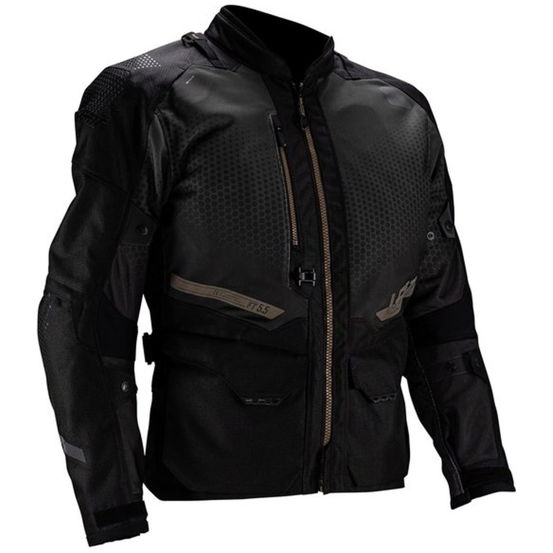 MC-Jakke ADV FlowTour 5.5 Sort/Grå Leatt M / US40 / EU50 – billede 9