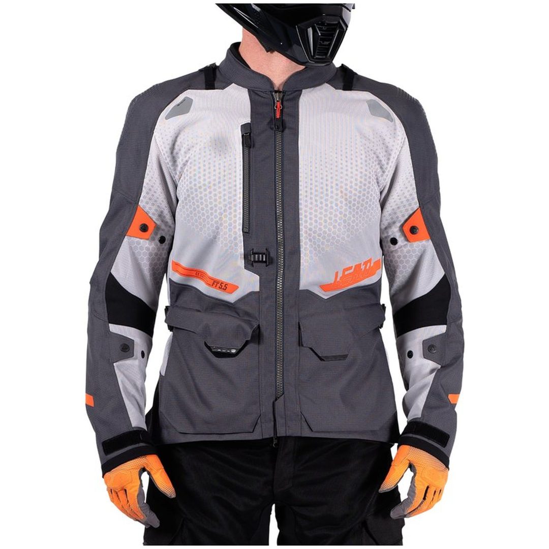MC-Jakke ADV FlowTour 5.5 Tekstil Grå Leatt M / US40 / EU50 – billede 11