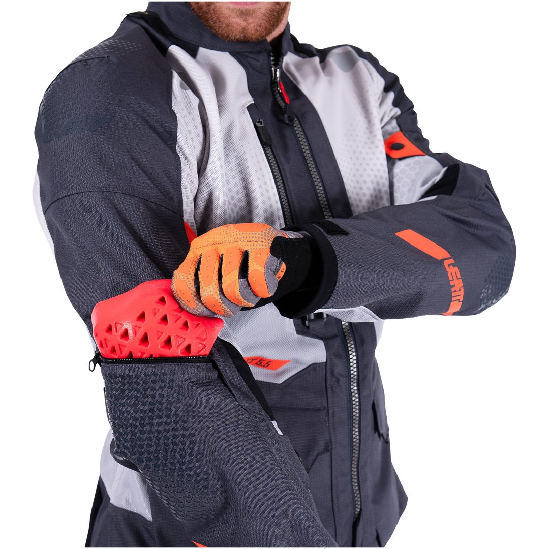 MC-Jakke ADV FlowTour 5.5 Tekstil Grå Leatt M / US40 / EU50 – billede 7