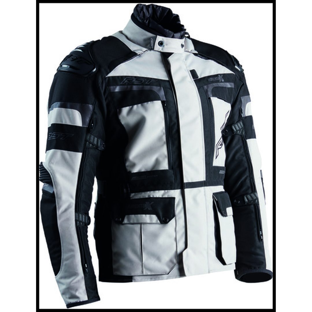 MC-Jakke Adventure-X Sølv/Sort RST s