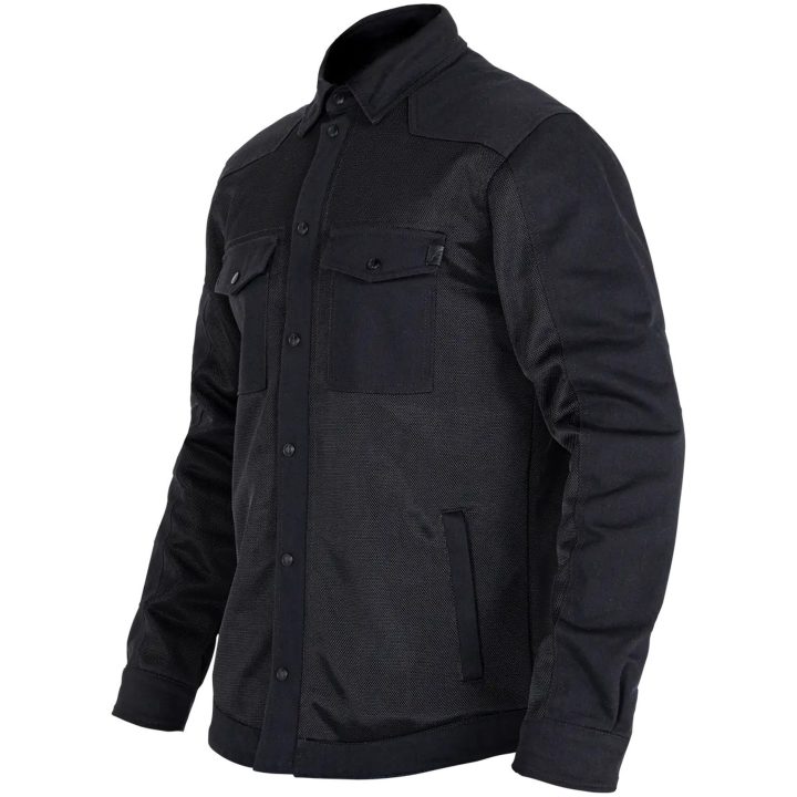 MC-Jakke Aero Mesh Motoshirt Sort JOHN DOE Medium – billede 2