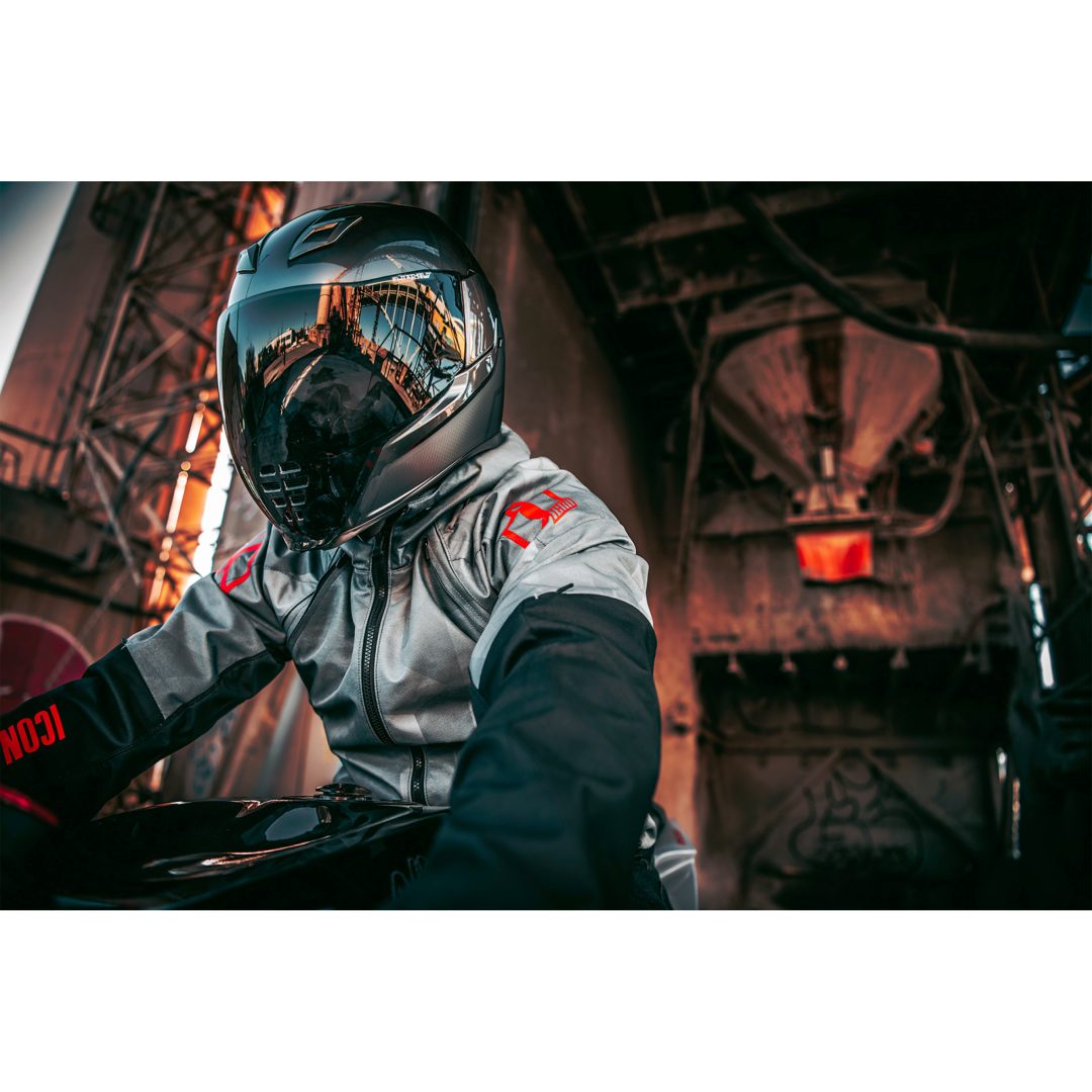 MC-Jakke Airform Battlescar CE Grå ICON XXL – billede 6