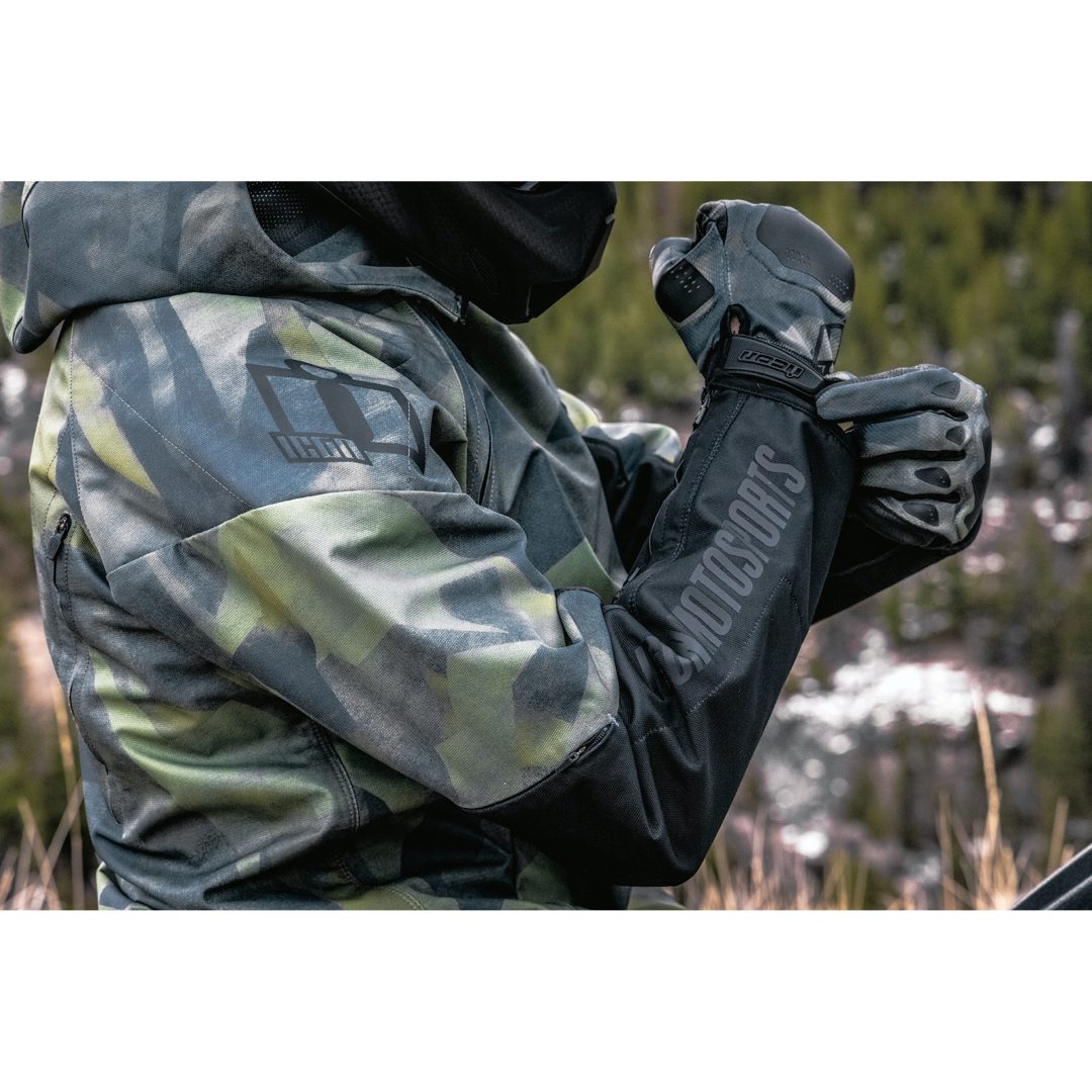MC-Jakke Airform Battlescar CE Grøn ICON Small – billede 8