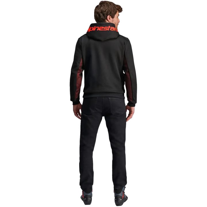 MC-jakke Chrome Air Sport Fleece Sort/Rød ALPINESTARS XL – billede 5