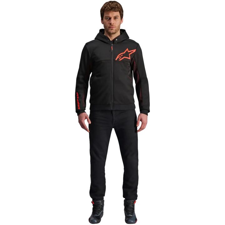 MC-jakke Chrome Air Sport Fleece Sort/Rød ALPINESTARS XL – billede 6