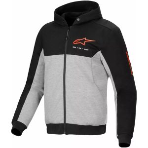 MC-jakke Chrome V2 Sport Fleece Grå/Rød ALPINESTARS